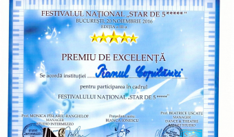 11 premianti la Festivalul National "Star de 5 stele"