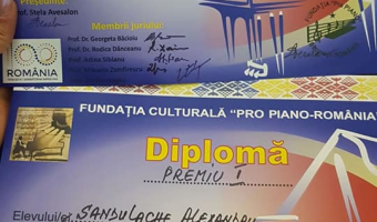 Marele Premiu la Concursul Pro Piano - Muzica Romaneasca